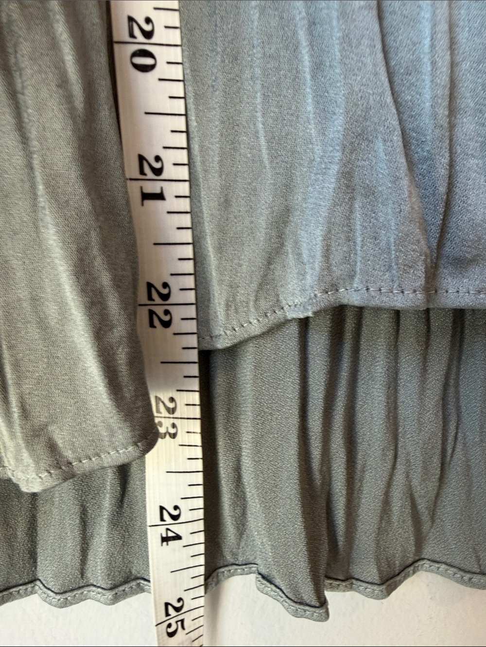 Vince Pleated Blouse Sage Gray - Picture 6 of 6